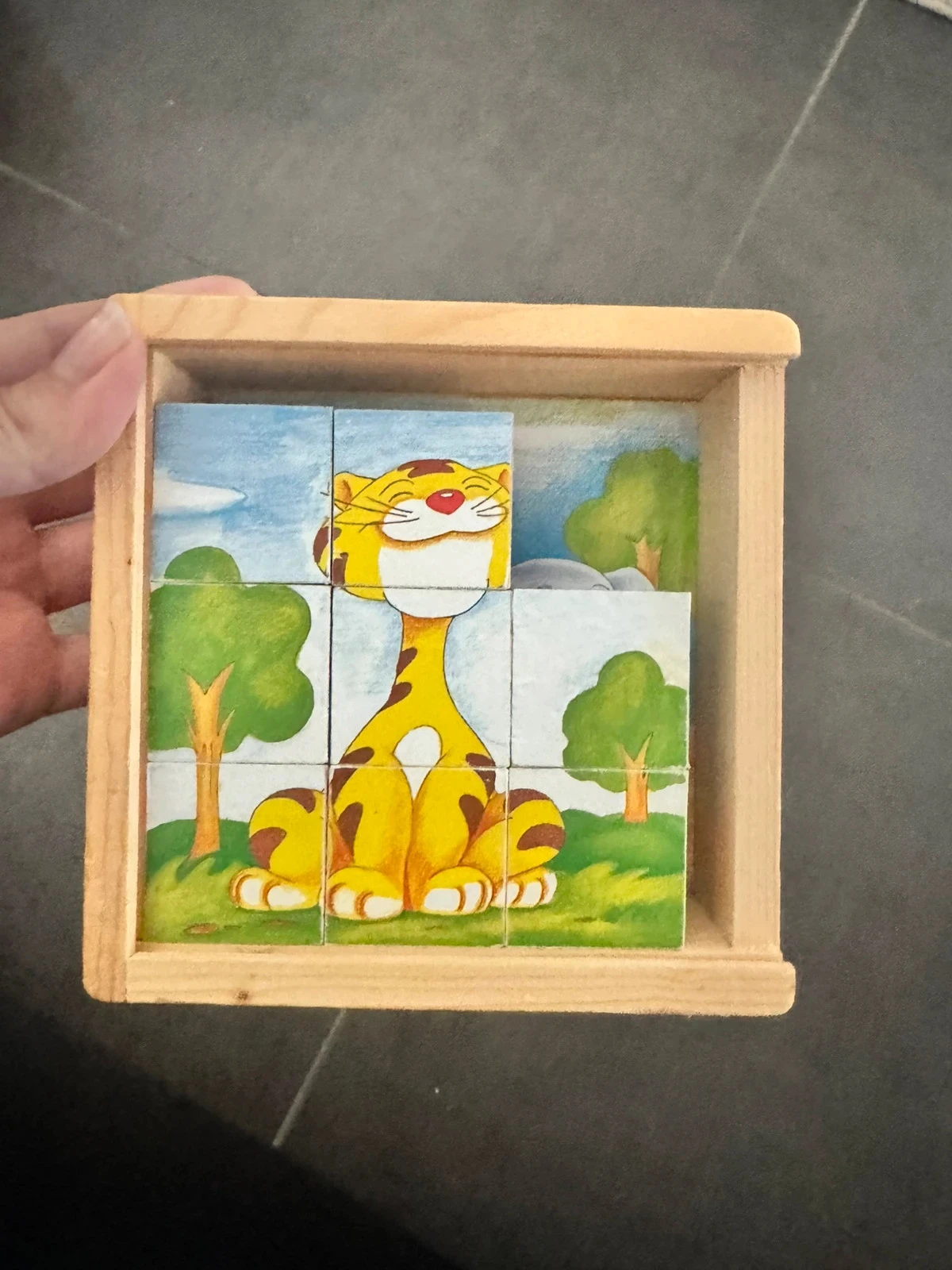 Wooden cube puzzle – several animals – photo 6